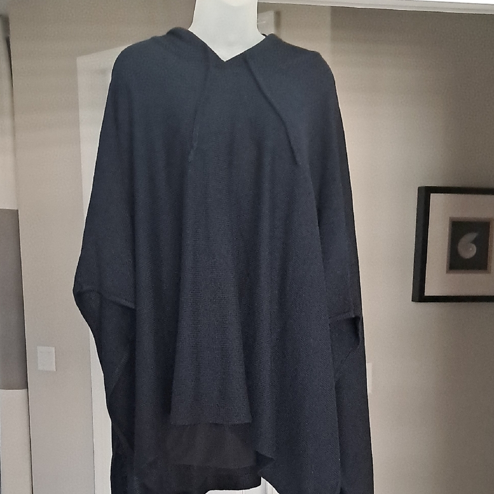 Brooks Brothers Women's Black Hooded Sweater-One Size NWT